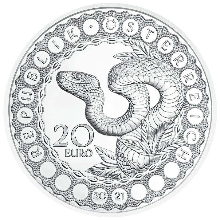 Silbermünze Australien - Schöpferkraft der Schlange