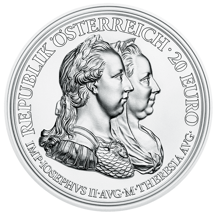 Maria Theresia Silbermünze Weisheit und Reformen