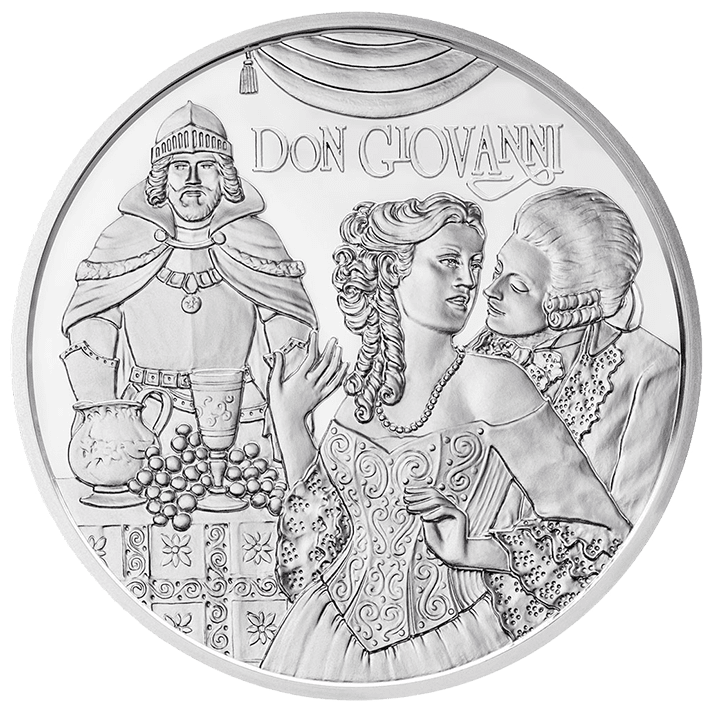 20-euro coin 2015 genuis Mozart revers