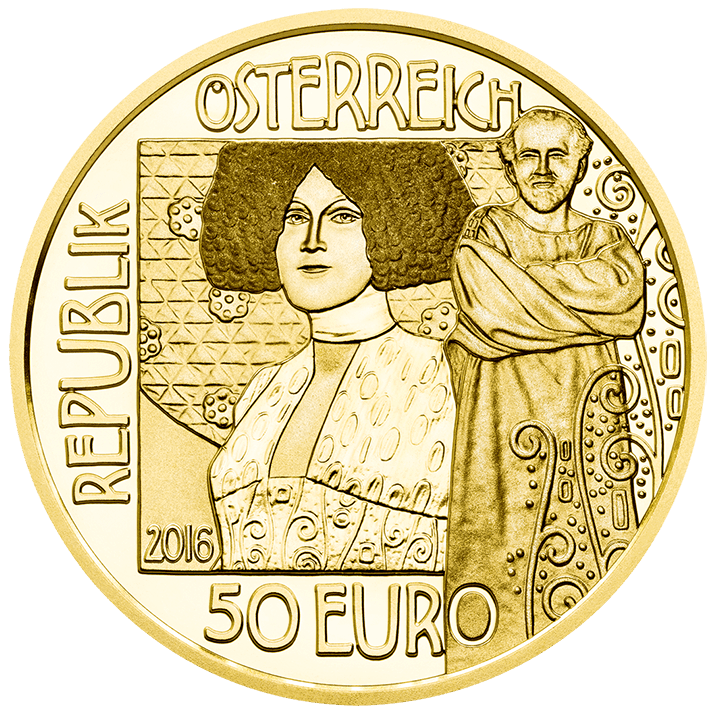 50-Euro-Goldmünze Der Kuss