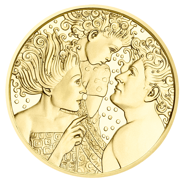 Goldmünze Alfred Adler Rückseite