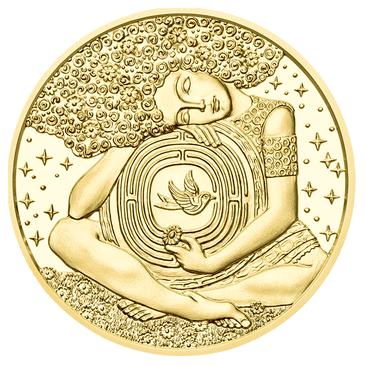50 Euro Goldmünze Viktor Frankl Revers