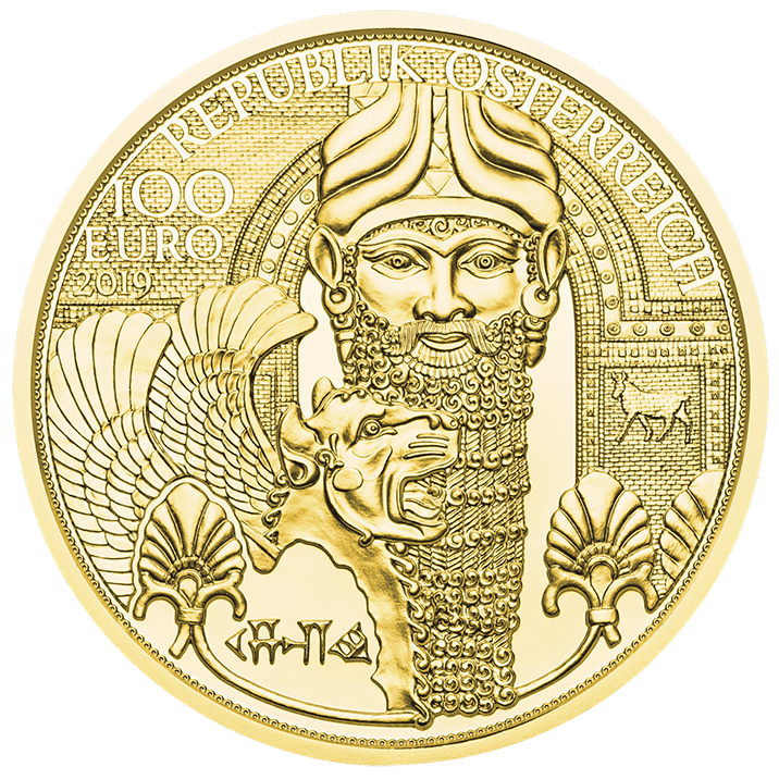 100 Euro The gold of Mesopotamia Avers