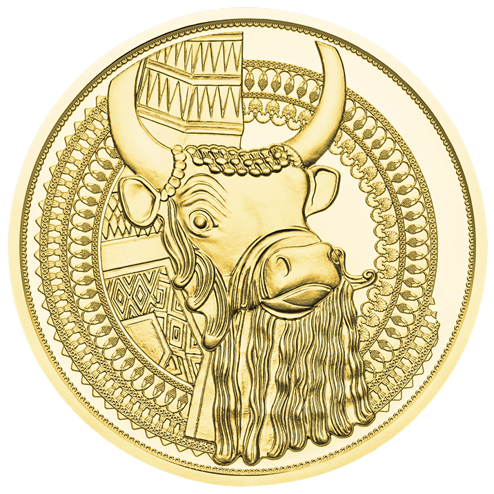 100-Euro-Goldmünze Das Gold Mesopotamiens Bildseite