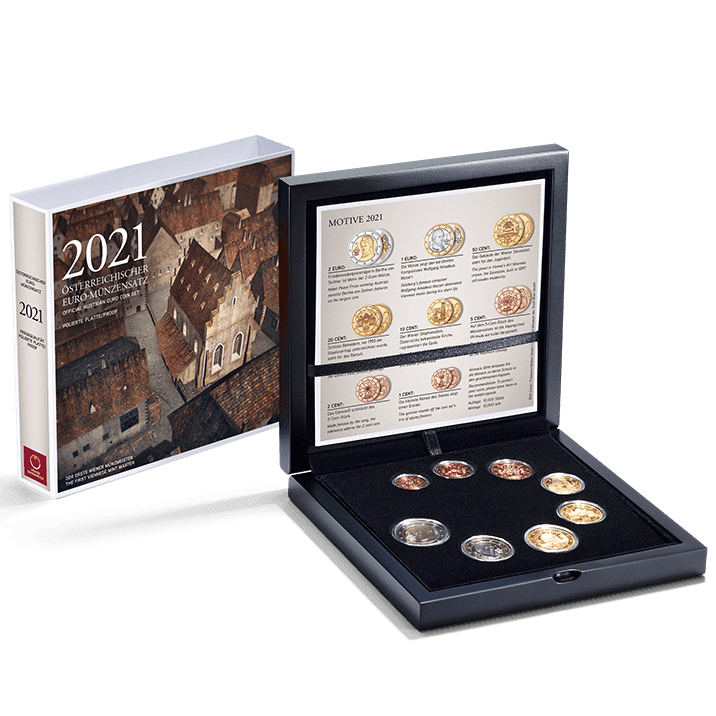 Euromünzensatz 2021 Polierte Platte