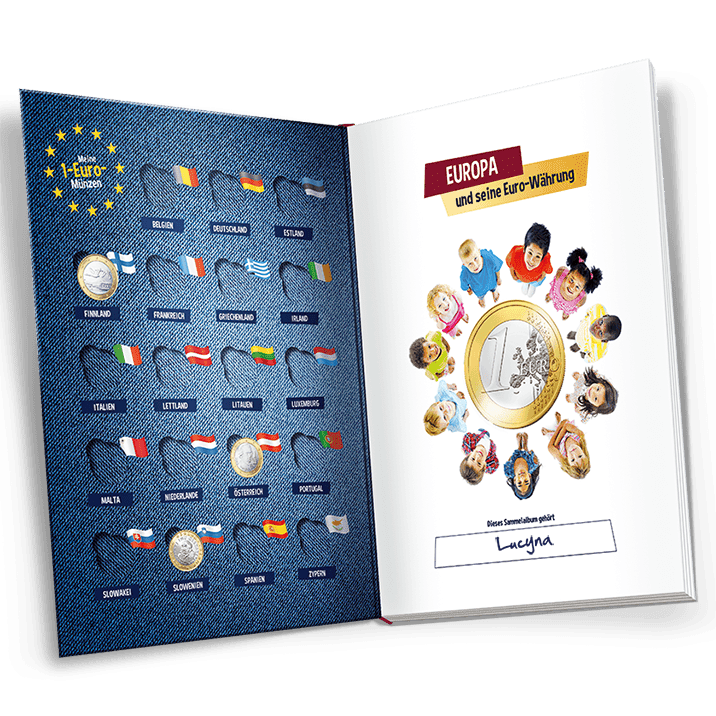1-Euro-Sammelalbum – Münzen sammeln, Wissen gewinnen