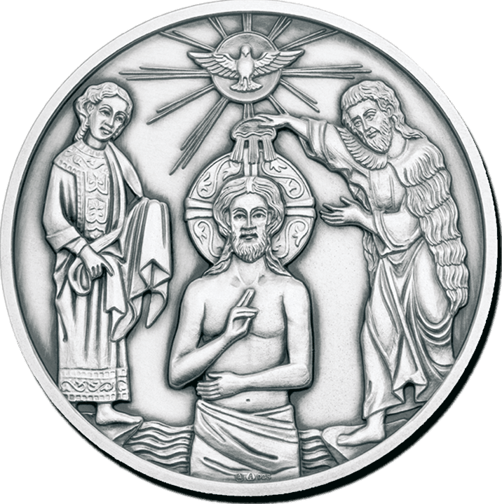 Baptism Medal Silver