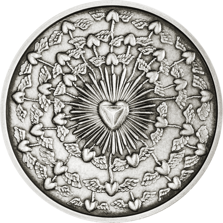 Silber-Medaille Liebe