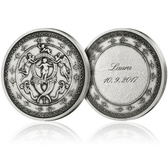 Anlassmedaille zur Taufe