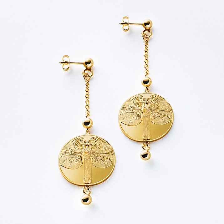 earrings in gold Erweckung