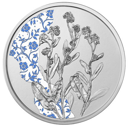 10 Euro Silver Forget-Me-Not Coin