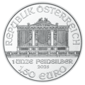 1 Unze Feinsilber Wiener Philharmoniker Wertseite