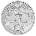 10 euro silver coin violet proof VS