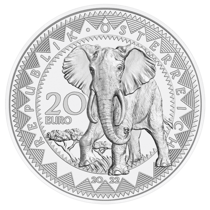 20 Euro Africa – The Serenity of the Elephant Coin