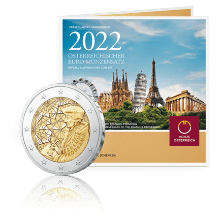 Österreichischer Euro-Münzensatz 2022 mit Sondermünze