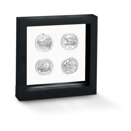 Coin Frame with four Coins