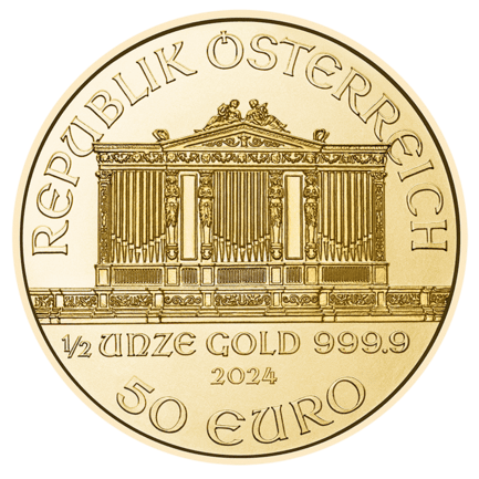 Vienna Philharmonic 1/2 Ounce Gold Coin