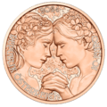 Veilchen 10-Euro Kupfermünze Avers