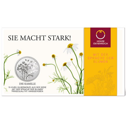 10-Euro-Silbermünze Die Kamille HGH im Blister