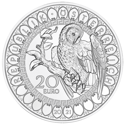 20-Euro-Silbermünze Europa – Weisheit der Eule