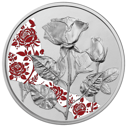 Silver Coin The Rose