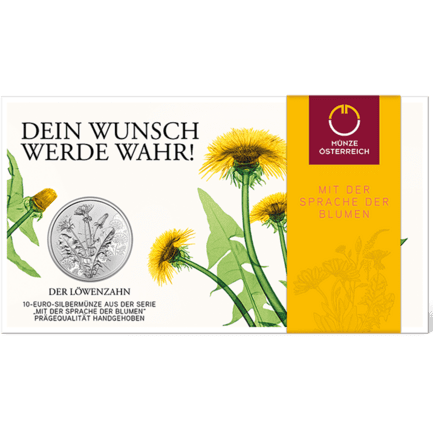 The Dandelion Silver Coin plus Packing