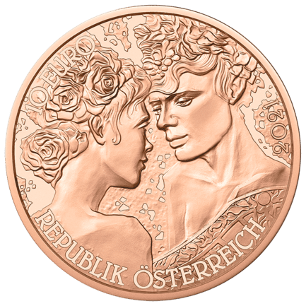 10 Euro Kupfermünze Die Rose