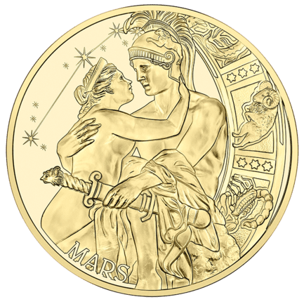 Calendar Medal in Gold
