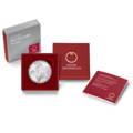 10 euro silver coin violet proof with packaging and certificat