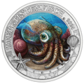 Howaiian Bobtail Squid 3 Euro Coin Reverse