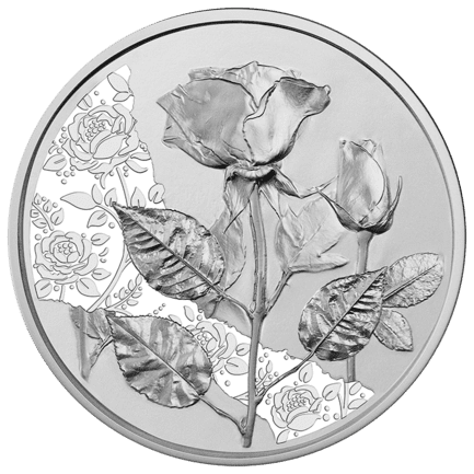 10 Euro Silbermünze Die Rose