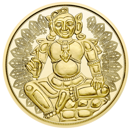 2023 100 Euro Goldmünze Das goldene Indien Revers