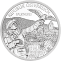 10-Euro-Münze Kärnten Avers