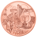 10-euro coin 2014 Tirol copper avers
