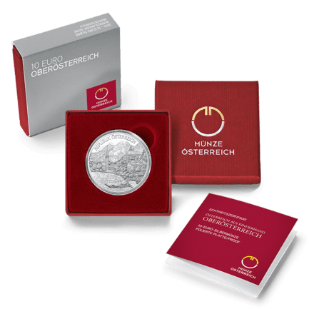 10-euro coin 2016 Oberoesterreich Etui