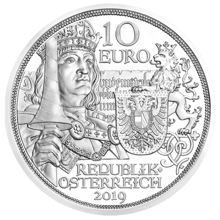 10 Euro Silbermünze Ritterlichkeit HGH Avers