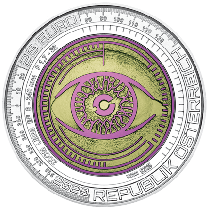 2020 silver niobium coin "Big data"