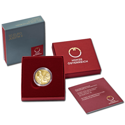 50-Euro-Goldmünze 2014 Judith II im Etui