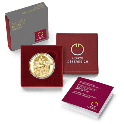 50-euro coin 2015 medicine plus packing