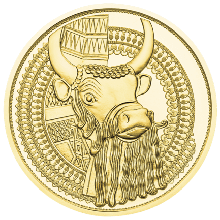 100 Euro gold of Mesopotamia revers