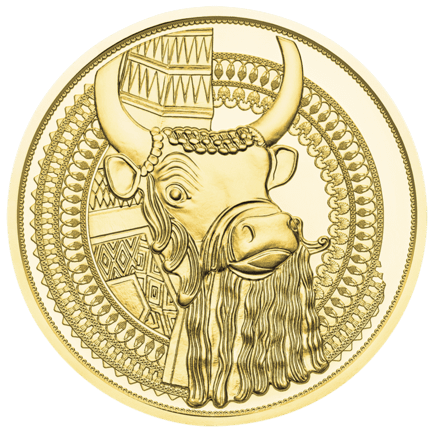 100-Euro-Goldmünze Das Gold Mesopotamiens Bildseite