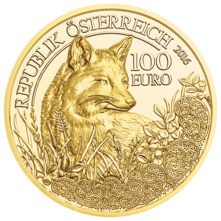 Goldmünze Der Fuchs