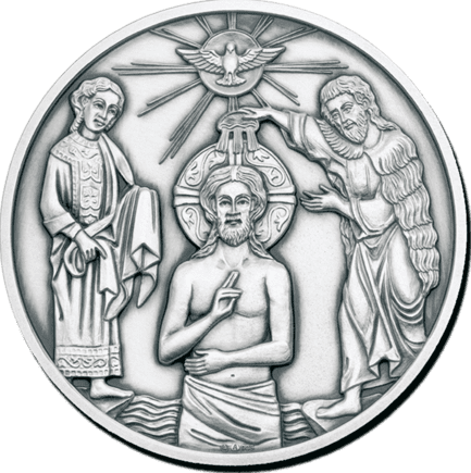 Baptism Medal Silver