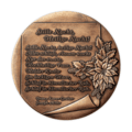 Christmas Medal in Copper