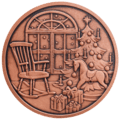 Christmas Medal 2015 in Copper