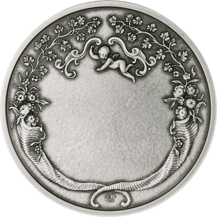 Anlassmedaille zur Geburt Rückseite