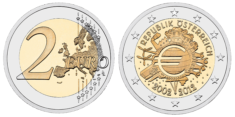 10 Jahre Euro Bargeld