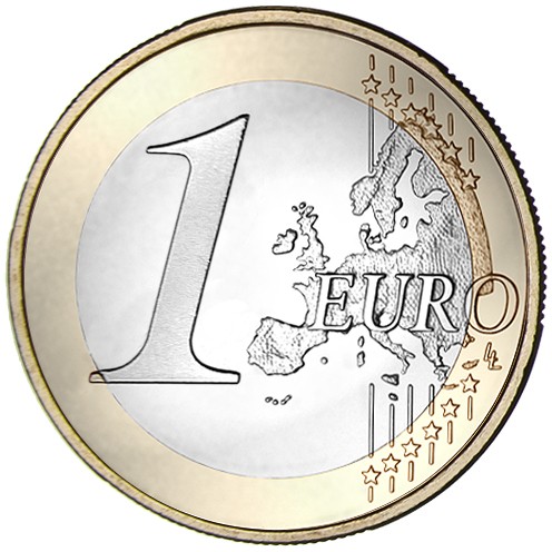 1 Euro Vorderseite