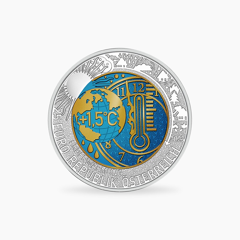 Silver Niobium Coin