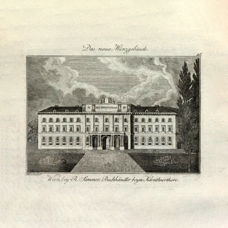 Hauptmünzamt Wien, Kupferstich, um 1838